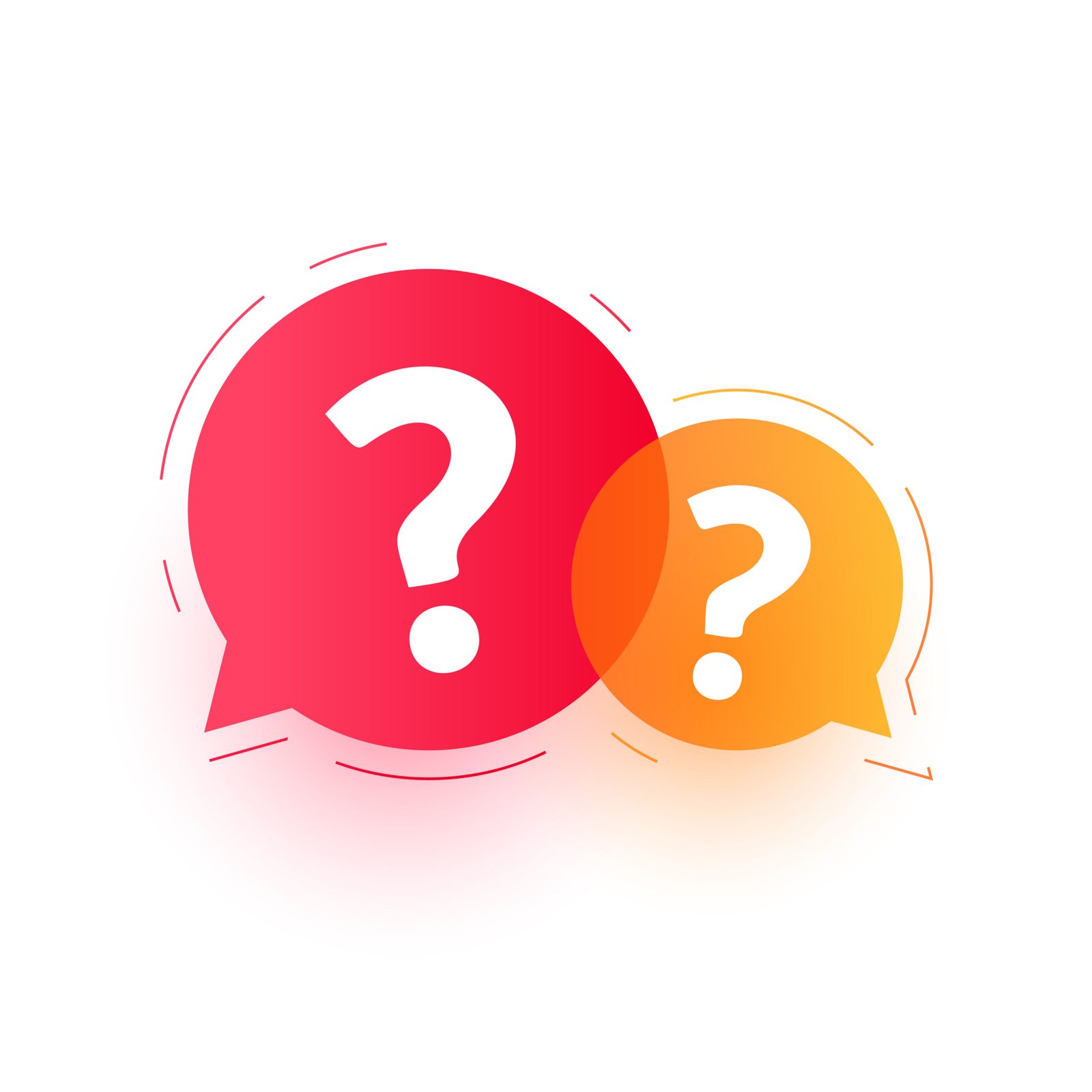 asking for help and solutions question mark symbol with chat bubble vector